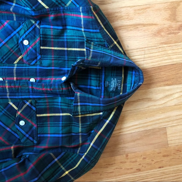 J Crew flannel plaid shirt - Picture 4 of 8